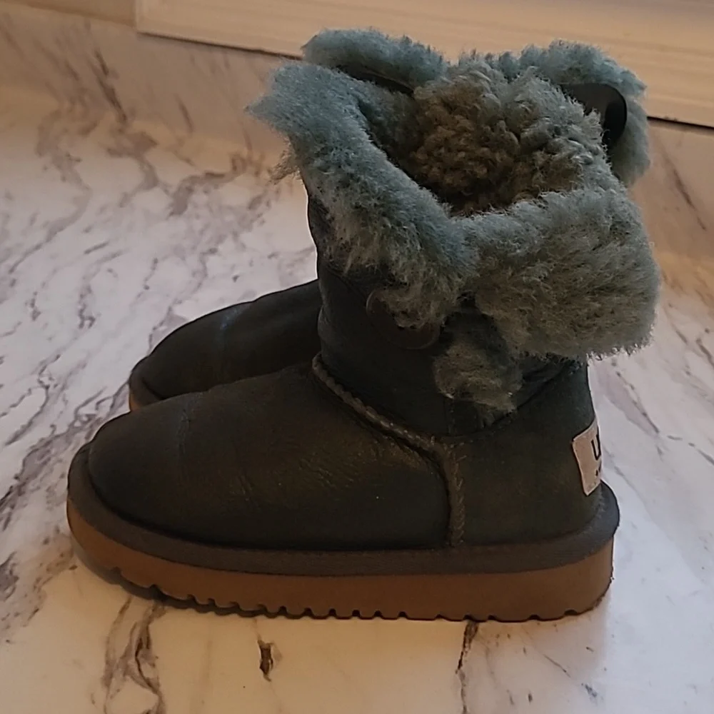 UGG Dark Green Shearling Boots